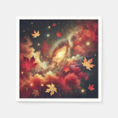 Fall Kosmic Cloudy Nebula Découpage Napkins Serviette (Vorderseite)