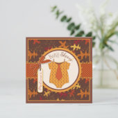 Fall-Krawatten-und Einladung (Stehend Vorderseite)