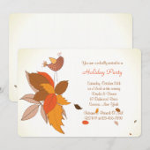 Fall-Küken-Party Einladung (Vorne/Hinten)