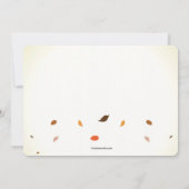 Fall-Küken-Party Einladung (Rückseite)