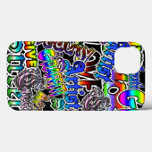 Fall "Künstler" von Graffiti Case-Mate iPhone Hülle (Rückseite (Horizontal))