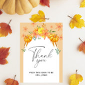Fall Kürbis Bogen Brautparty Dank Karte