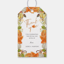 Fall Kürbis danke Ihnen Hochzeit