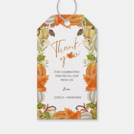 Fall Kürbis danke Ihnen Hochzeit Geschenkanhänger