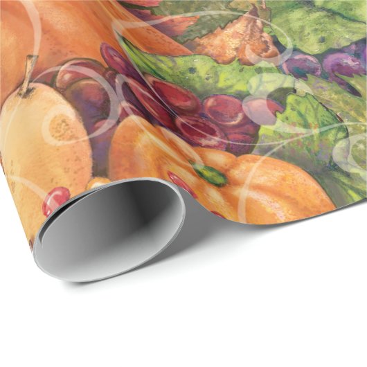 Fall-Kürbis-Ernte-Packpapier-Geschenk-Verpackung Geschenkpapier (Rolleneckpunkt)