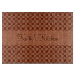 Fall-Kürbis-Gewürz-Quadrate Schneidebrett