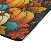 Fall Kürbis Glasschneidebrett Schneidebrett (Ecke)