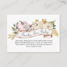 Fall-Kürbis-Herbst-Bücher für Begleitkarte