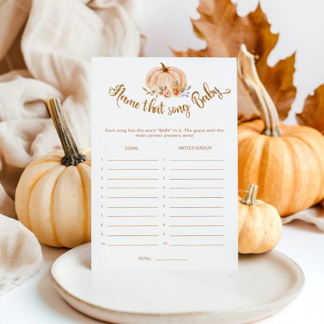 Fall Kürbis Name dieses Lied Baby Dusche Spiel (Von Creator hochgeladen)