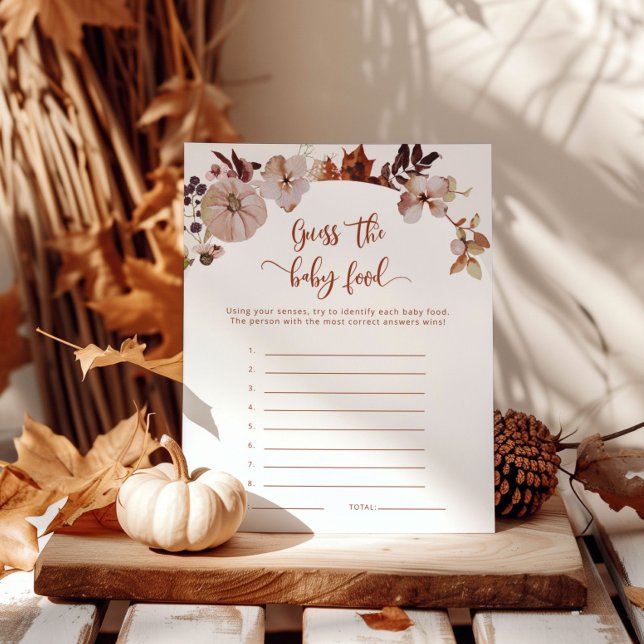 Fall Kürbis raten Sie das Babynahrungsspiel (Von Creator hochgeladen)