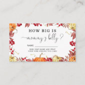 Fall Kürbis, wie groß Mama's Bauchspeicheldrüsenka Begleitkarte (Vorderseite)