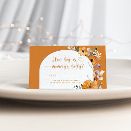 Fall Kürbis, wie groß Mama's Bauchspeicheldrüsenka Begleitkarte