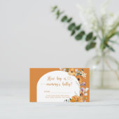 Fall Kürbis, wie groß Mama's Bauchspeicheldrüsenka Begleitkarte (Stehend Vorderseite)