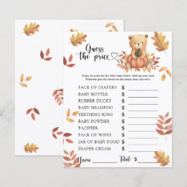 Fall Kürbisbär - Rate den Preis! Spiel