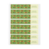 Fall-Kürbise: Rücksendeadressen-Aufkleber #2 Rundum-Adressaufkleber (Bogen)