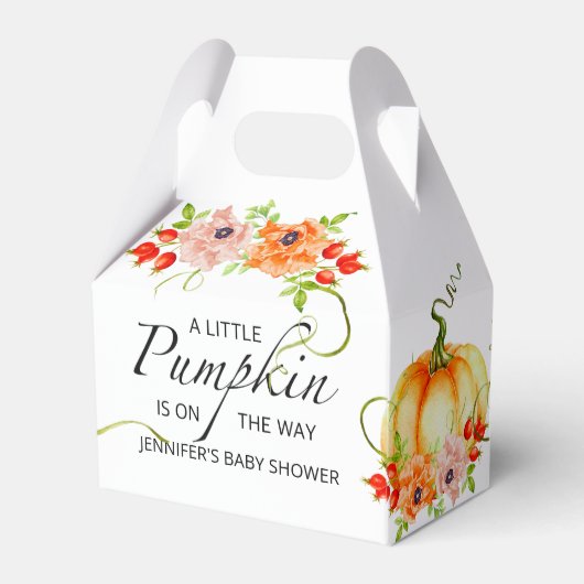 Fall Kürbispapier Gevor Box Geschenkschachtel (Rückseite)