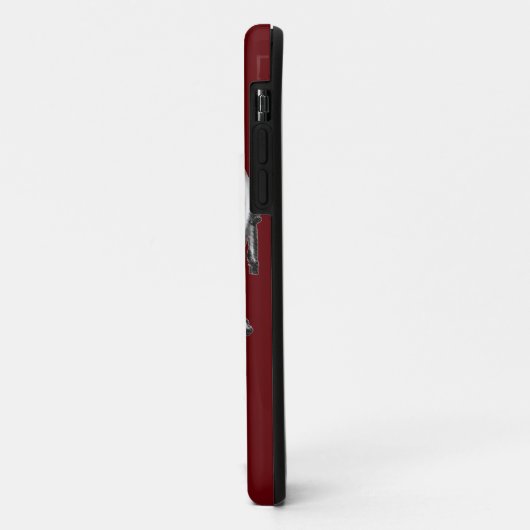 Fall Lacrosse Sports Maroon Case-Mate iPhone Case-Mate iPhone Hülle (Hinten/Links)