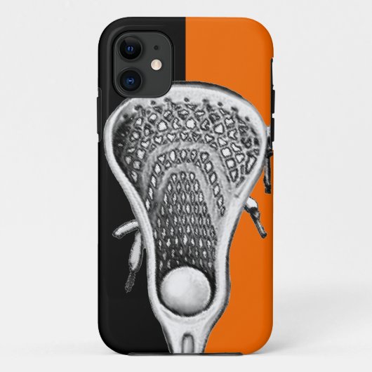 Fall Lacrosse Sports Orange Case-Mate iPhone Case-Mate iPhone Hülle (Rückseite)