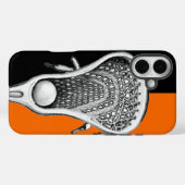 Fall Lacrosse Sports Orange Case-Mate iPhone Hülle (Rückseite (Horizontal))