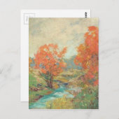 Fall Landscape - Midwest, USA Postkarte (Vorne/Hinten)