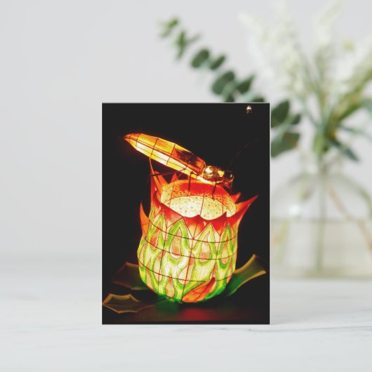 Fall Lantern Festival Firefly Postkarte (Stehend Vorderseite)