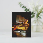 Fall Lantern Festival Ship Postkarte (Stehend Vorderseite)