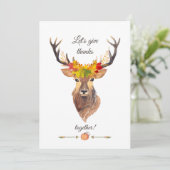 Fall Lass uns Dank Erntedank Abendessen geben Einladung (Stehend Vorderseite)