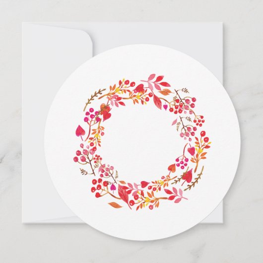 Fall Lassen wir das Brautparty der Braut duschen Einladung (Rückseite)