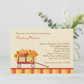 Fall-Lastwagen-Brautparty-Einladung Einladung (Stehend Vorderseite)