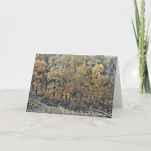 Fall Laub-EIn Tribut zu Van Gogh Dankeskarte