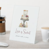 Fall Layer Cake "Liebe is Sweet" Dessert Sockelschild (In SItu)