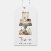 Fall Layer Cake Personalisiert Danke Geschenkanhänger (Vorderseite)