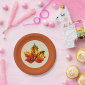 Fall Leaf 7" Papierplatte Pappteller (Party)