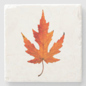 Fall Leaf - Fall Color - Stone Untersetzer (Vorderseite)