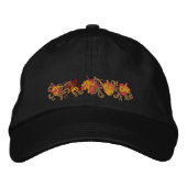 Fall Leaf Filigree Bestickte Baseballkappe (Vorderseite)
