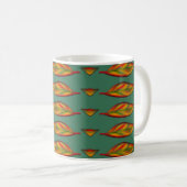 Fall Leaf Gemustert gestrichen Kaffeetasse (VorderseiteRechts)