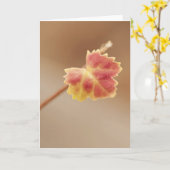 Fall Leaf Karte (Gelbe Blume)