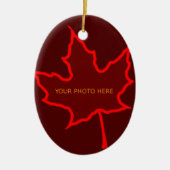 Fall Leaf Keramikornament (Vorne)