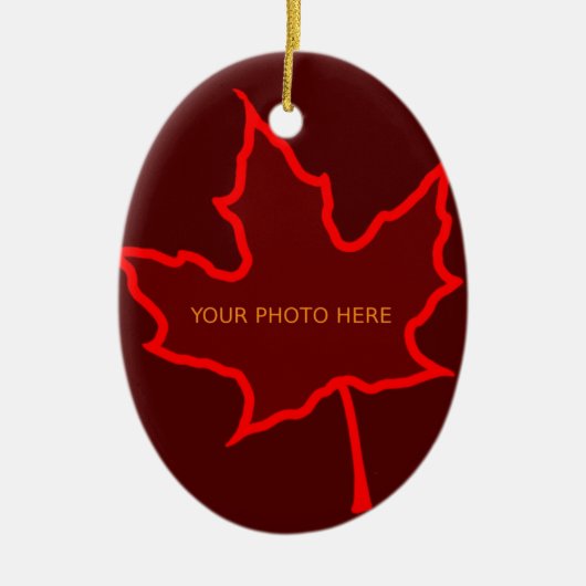 Fall Leaf Keramikornament (Vorne)