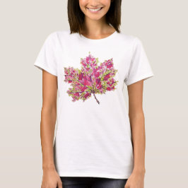 Fall Leaf Kunst - Boho Wasserfarbe Lila T-Shirt