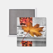 Fall Leaf Magnet (Vorderseite/Rückseite)