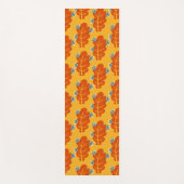 Fall Leaf mit Niedlichem Bugs gelbes Orangenmuster Yogamatte (Vorderseite)