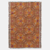Fall Leaf Muster Throw Decke (Vorderseite Vertikal)