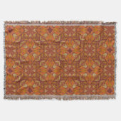 Fall Leaf Muster Throw Decke (Vorderseite)