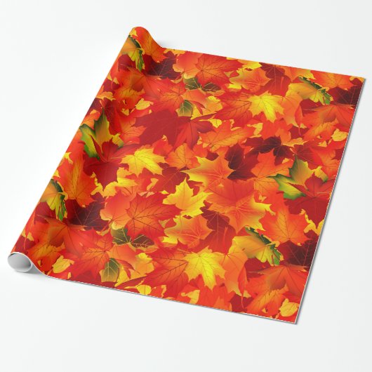 Fall Leaf Musterpapier Geschenkpapier (Ungerollt)