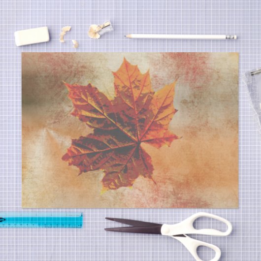 Fall Leaf Pumpkim Wrap Decoupage Seidenpapier (Handwerk)