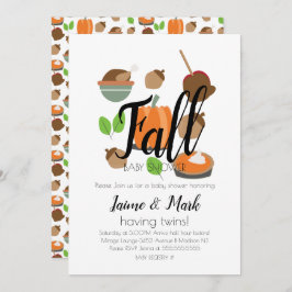 Fall Leaf Pumpkin Pie Baby Dusche Einladung
