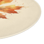 Fall Leaf Round Cutting Board Schneidebrett (Ecke)