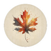 Fall Leaf Round Cutting Board Schneidebrett (Vorderseite)