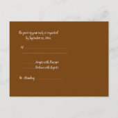 Fall Leaf UAWG Postcard Einladungspostkarte (Rückseite)